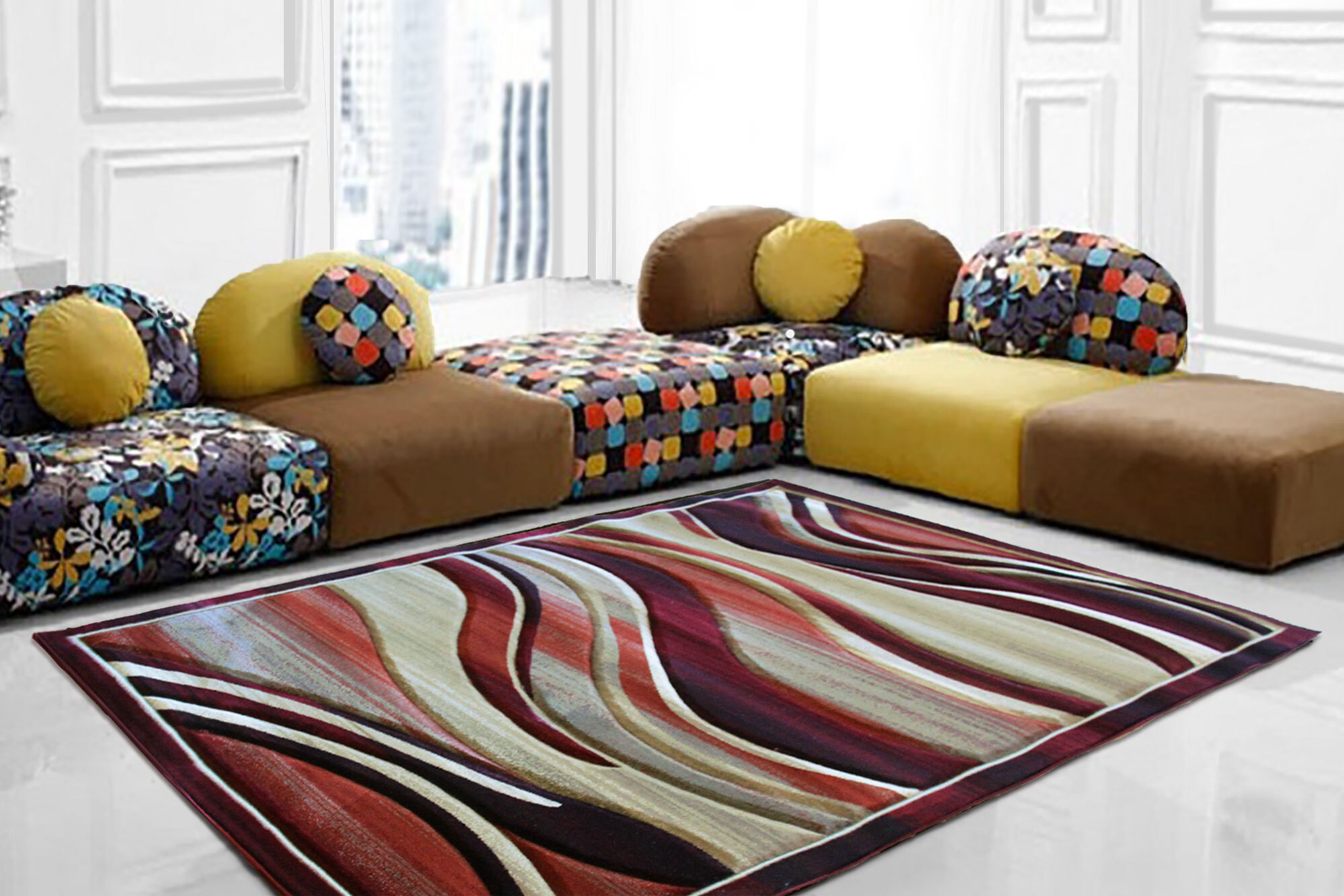 Panama Wavy Contemporary Rug