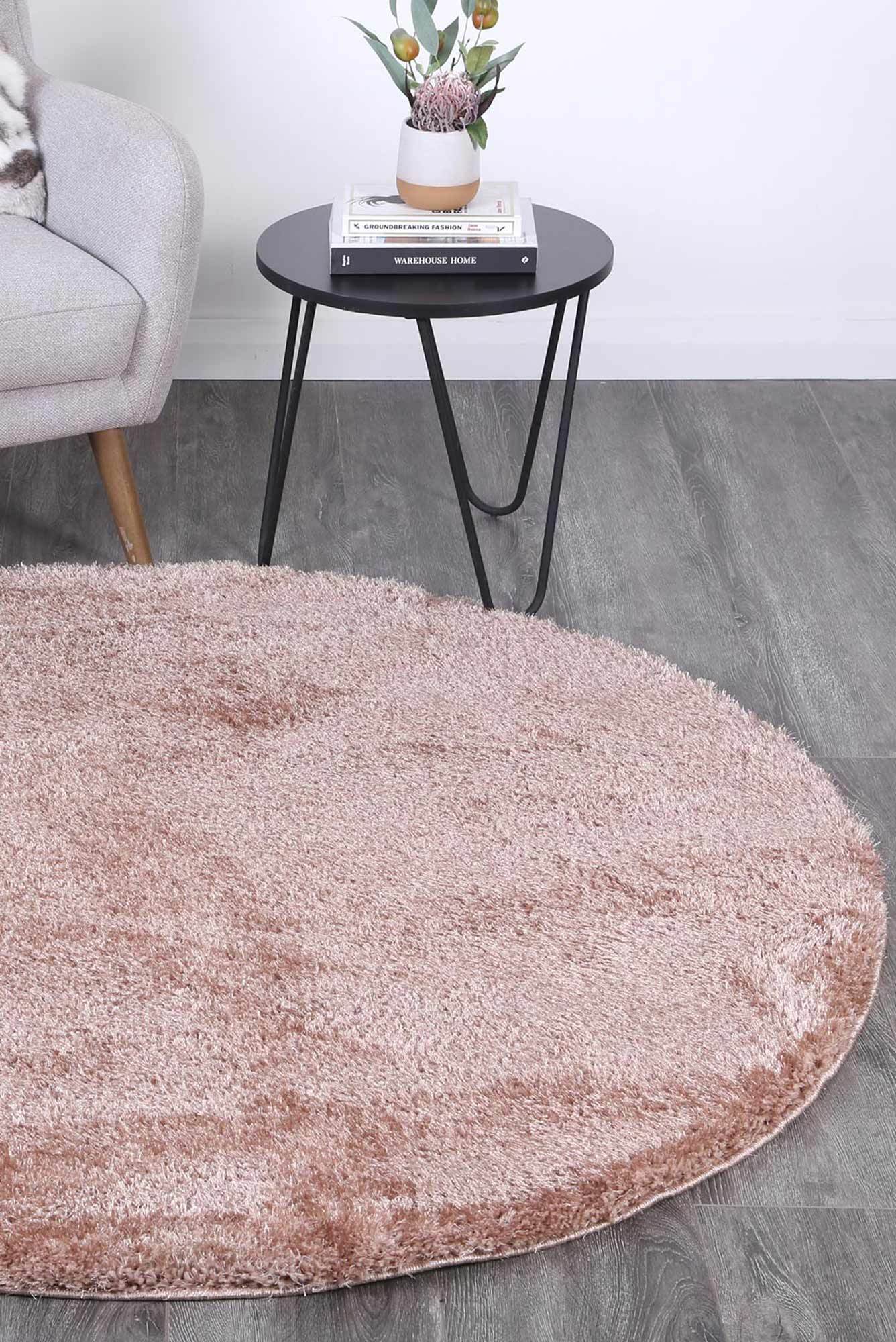 Large View Palace Plain Beige Shaggy Rug