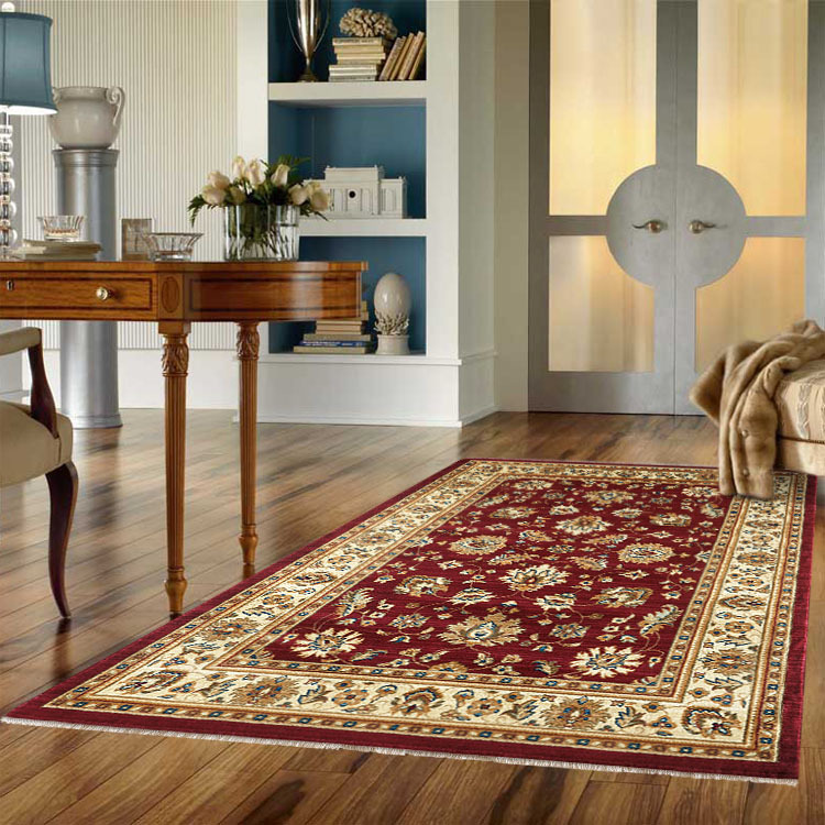 Parker Red Traditional Floral Rug
