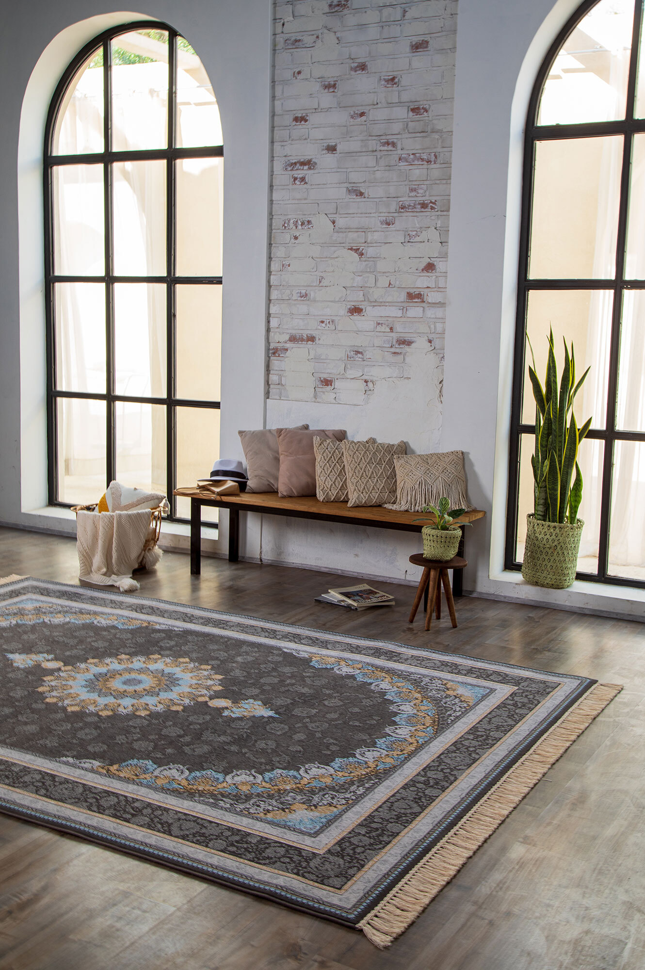 Large View Prince Traditional Medallion Rug