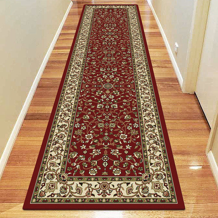 Preston Red Traditional Floral Rug