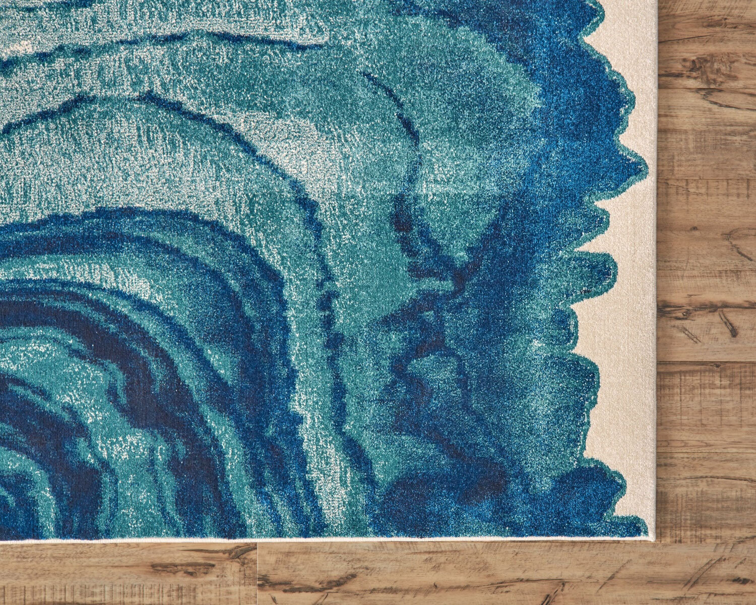 Large View Roma Blue Modern Abstract Rug