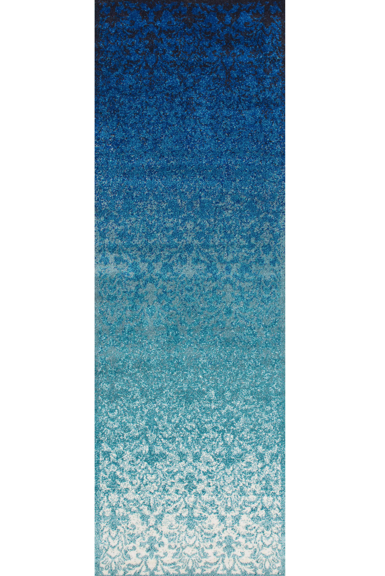 Roma Blue Transitional Floral Rug