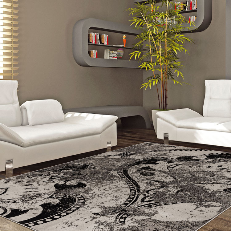 Sade Grey Contemporary Rug
