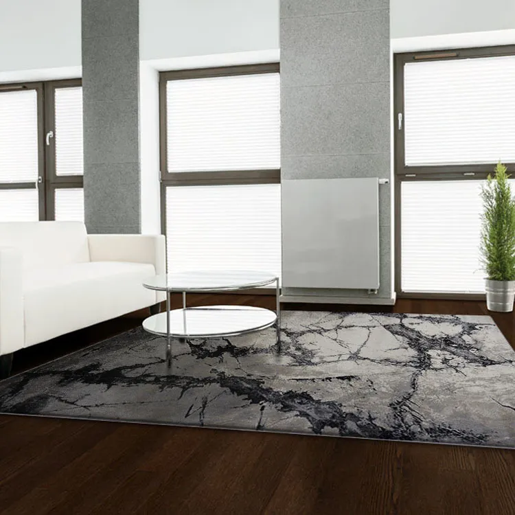 Large View Sade Granite Marble Pattern Rug