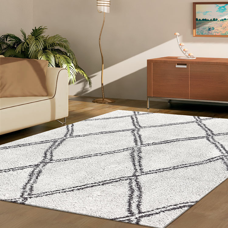 Salem Ivory Moroccan Shaggy Rug