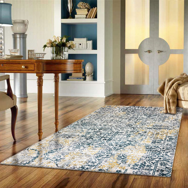 Saul Transitional Floral Trellis Rug