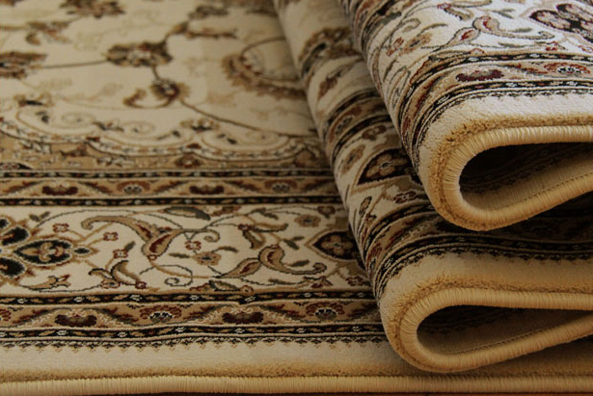 Large View Star Beige Classic Medallion Rug