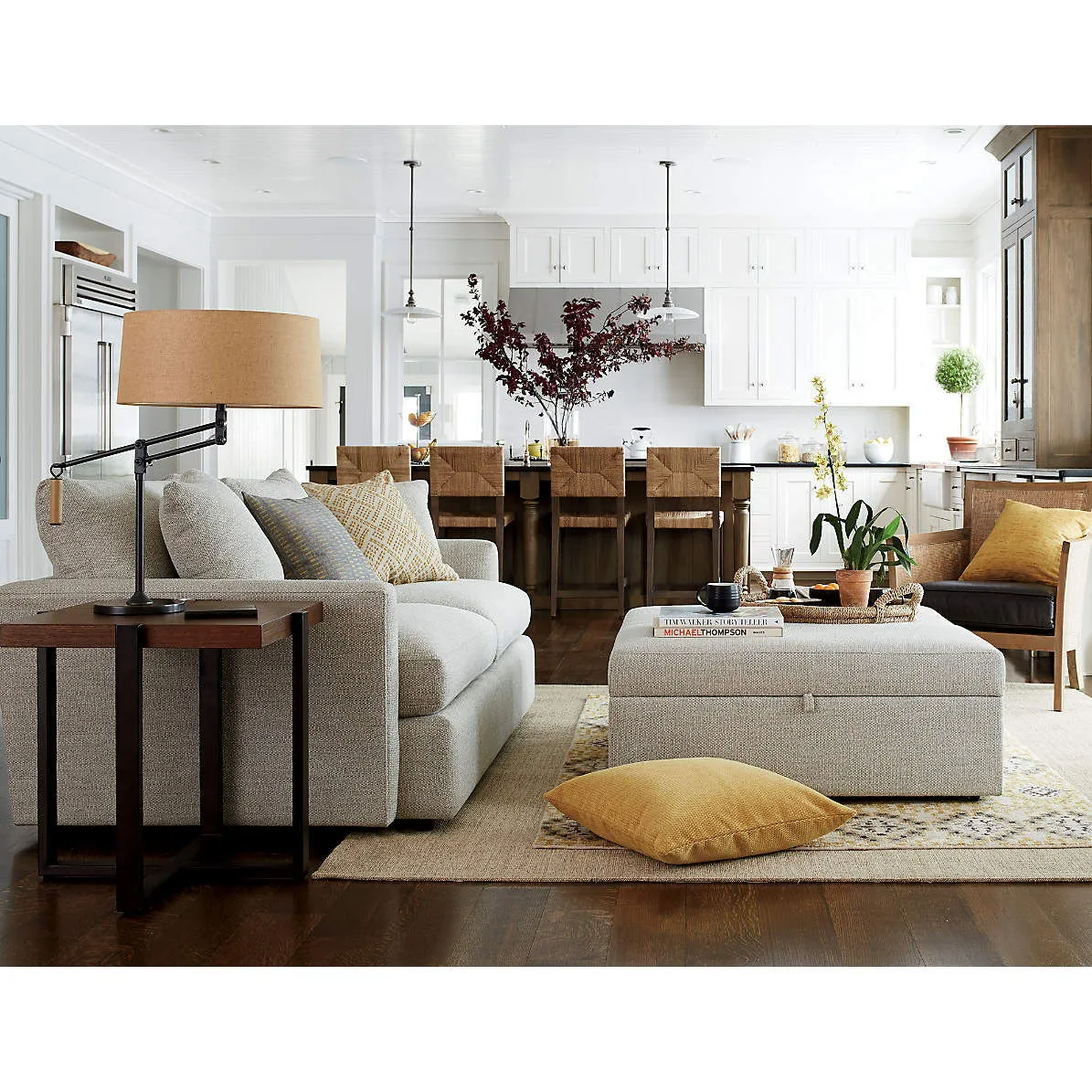 Large View Sisal Rubber Back Flatweave Rug