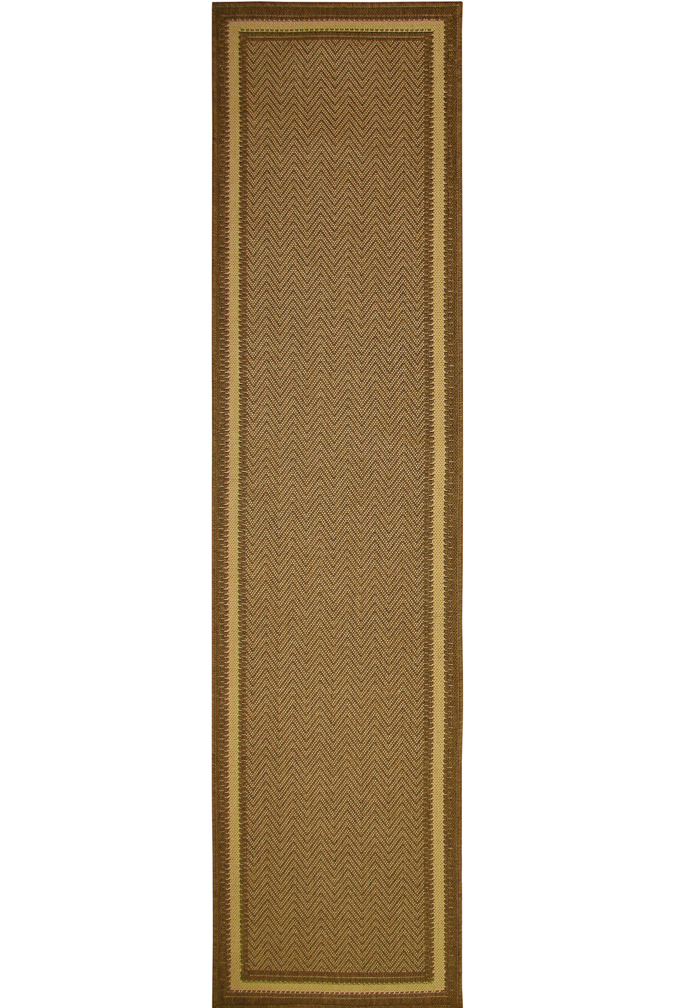 Sama Plain Brown Flatweave Rug