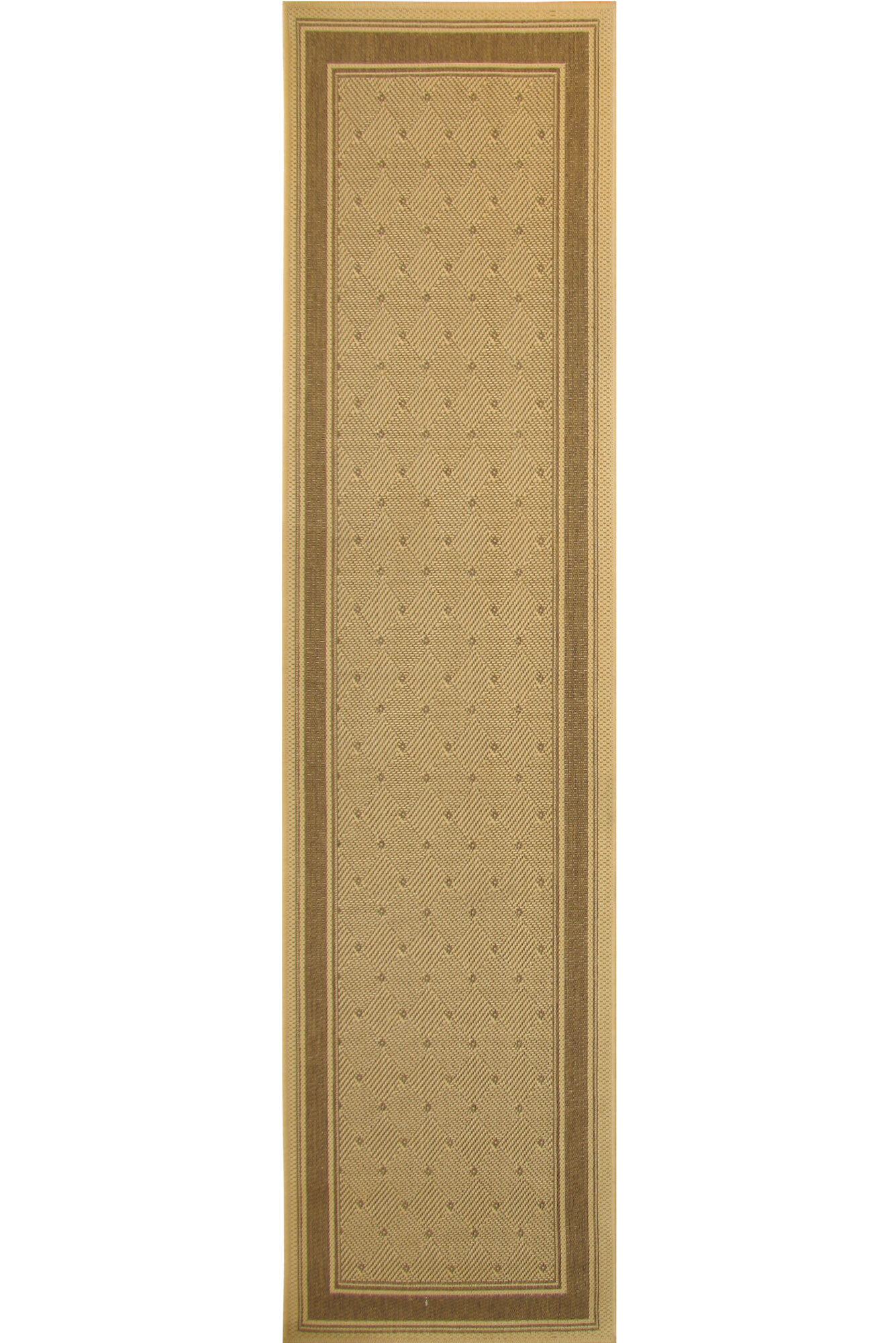 Large View Sama Beige Flatweave Border Rug