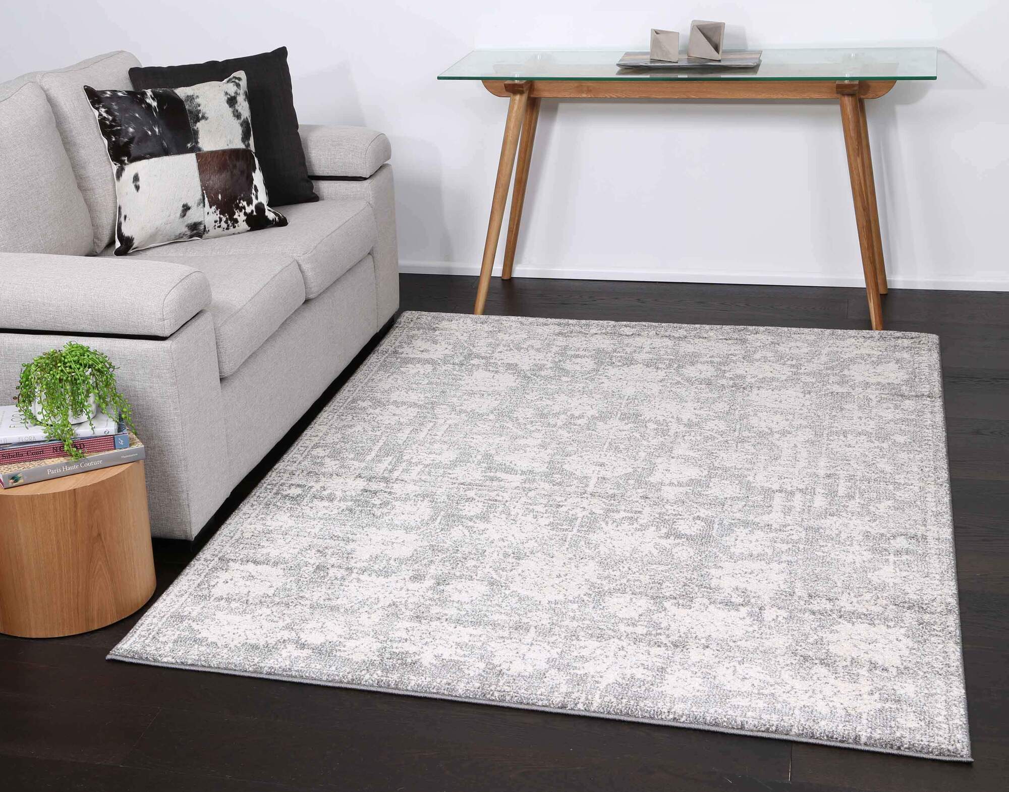 Large View Sophia Floral Overdyed Rug