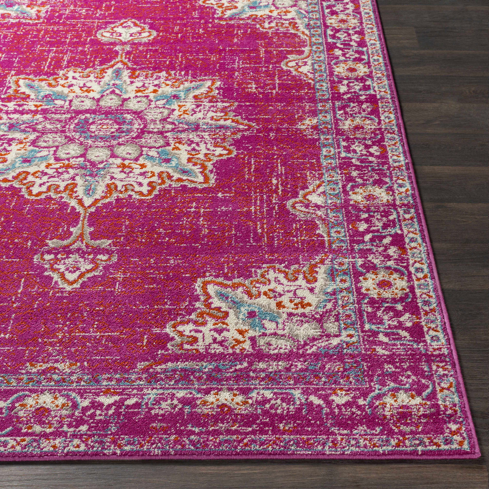 Large View Space Traditional Medallion Rug