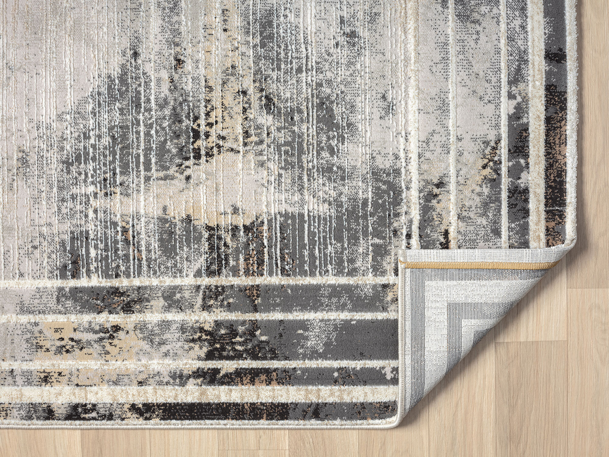 Large View Vision Contemporary Border Rug