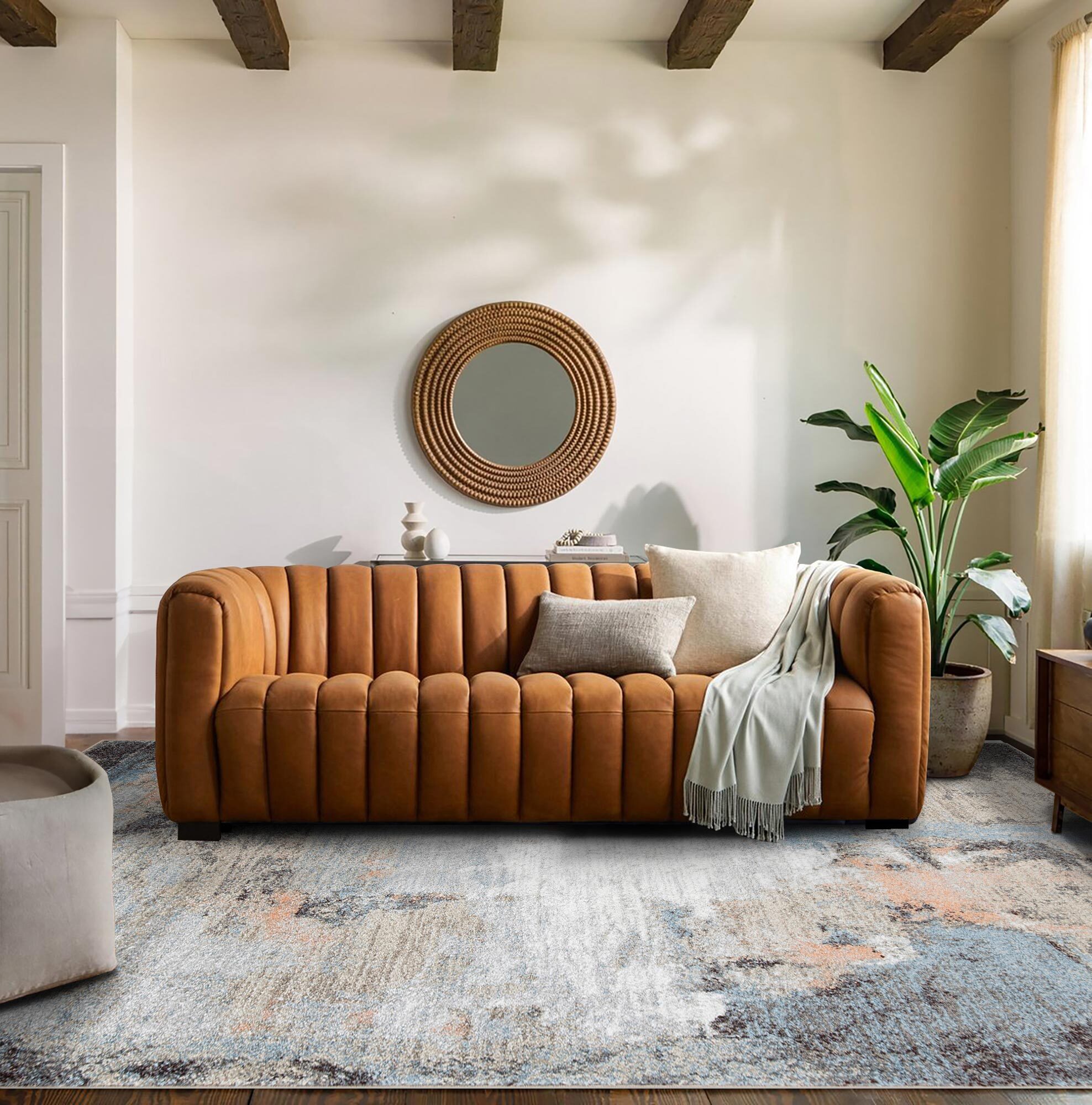 Large View Vivid Modern Abstract Rug