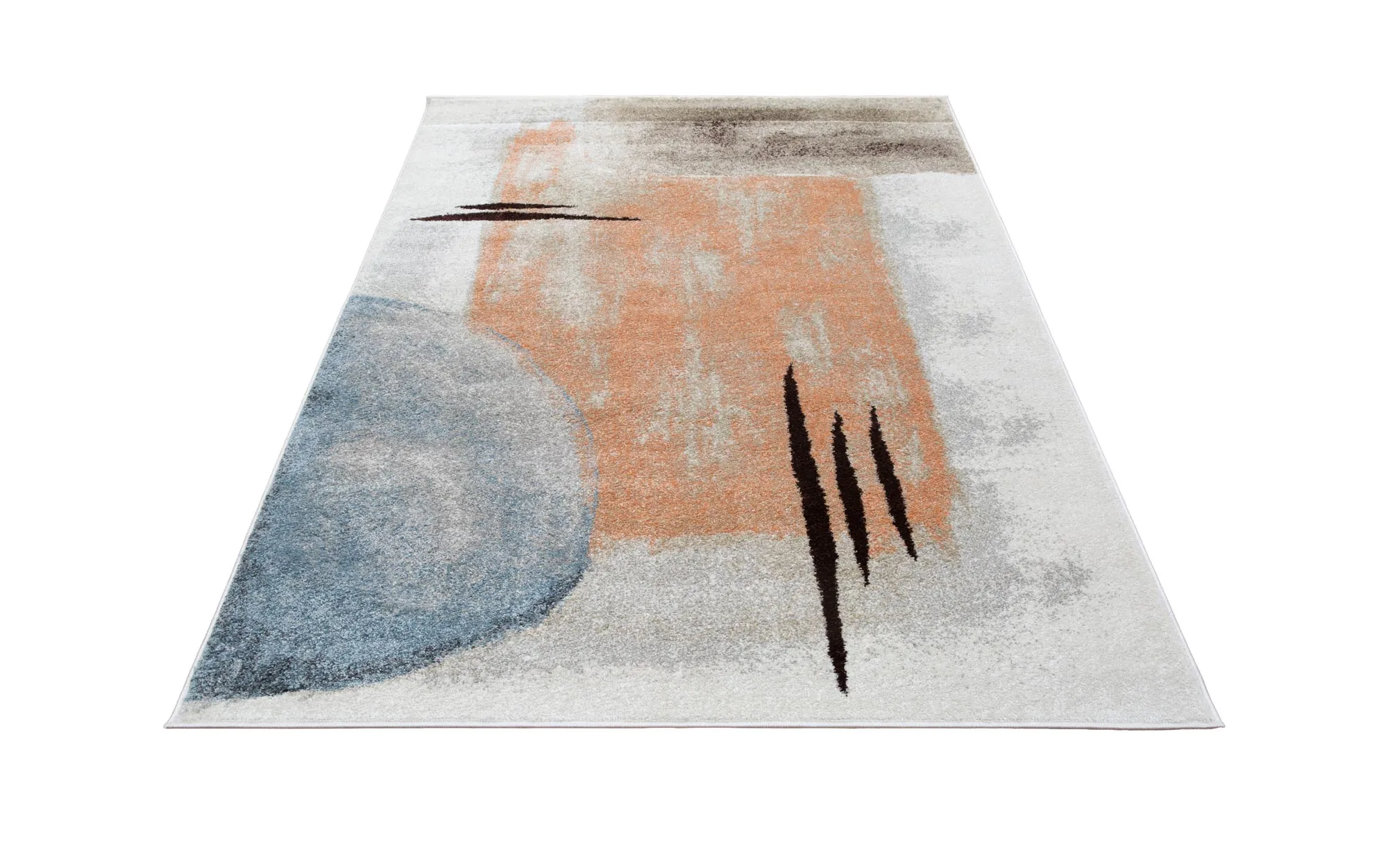 Vivid Contemporary Painterly Rug