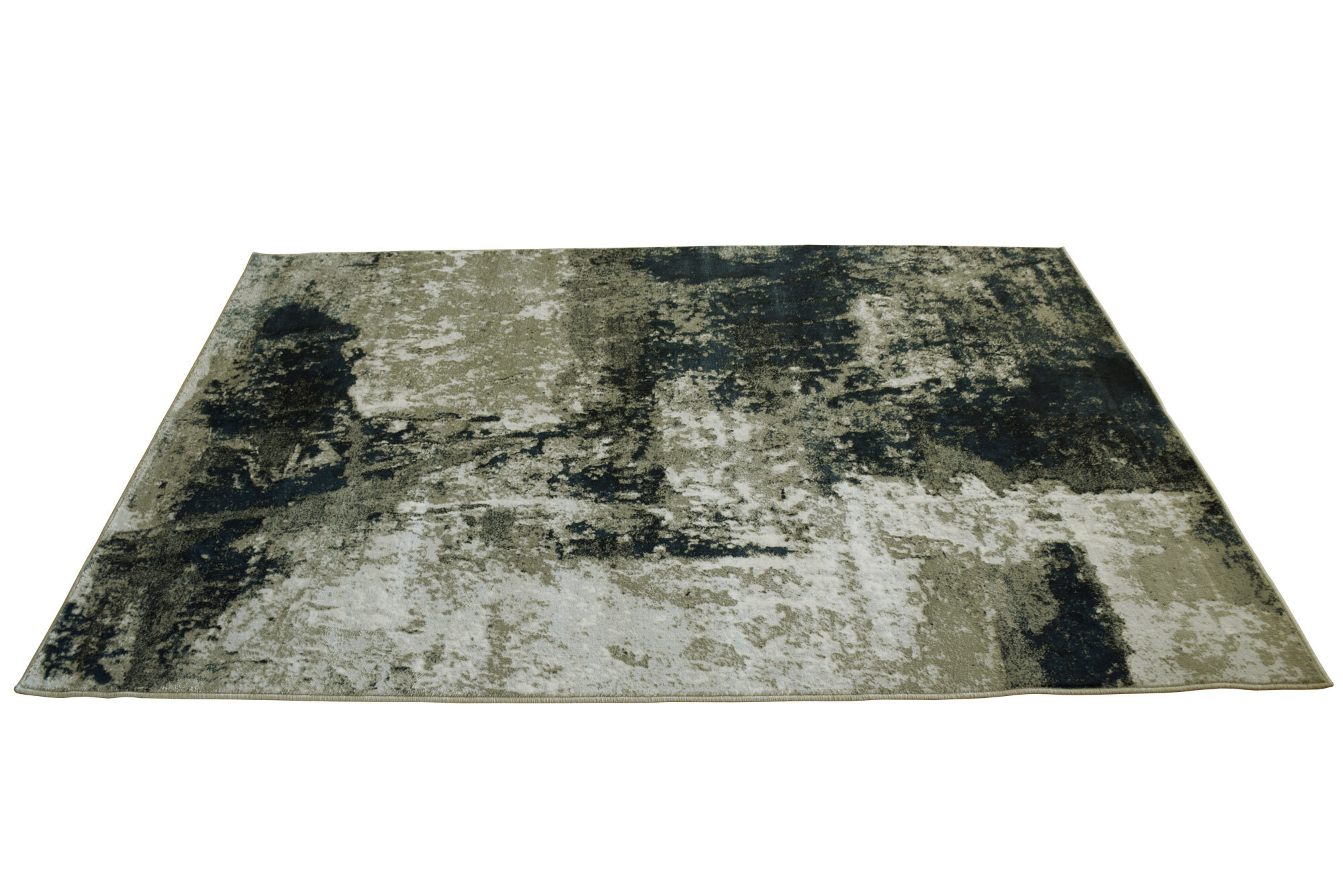 Valentino Black Abstract Rug