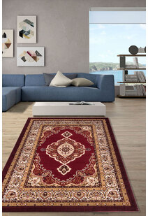 Atlanta Red Classic Medallion Rug