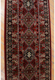 Afghan Traditional Red Border Rug