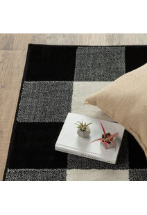 Adel Plaid Check Pattern Rug