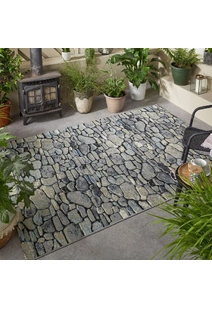Aperto Stone Pebble Pattern Rug