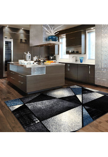 Aria Blue Modern Geometric Rug