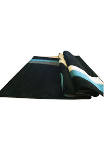 Bonnie Black Modern Abstract Rug
