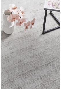 Bree Hand Loomed Plain Grey Rug