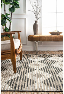 Carlo Geometric Striped Rug