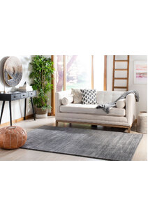 Domani Modern Plain Grey Rug