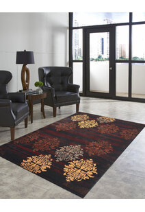 Eliza Modern Floral Emblem Rug