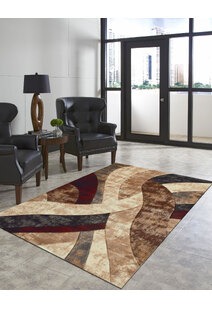 Eliza Carved Modern Wavy Rug