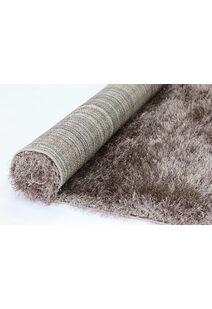 Elisa Silky Soft Brown Shaggy Rug