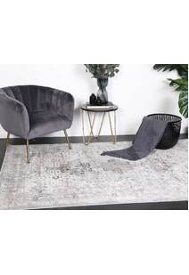 Elvis Grey Transitional Classic Rug