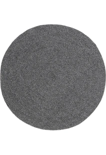 San Pietro Black Hand Braided Rug