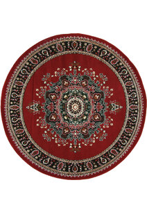 Gil Red Traditional Medallion Rug