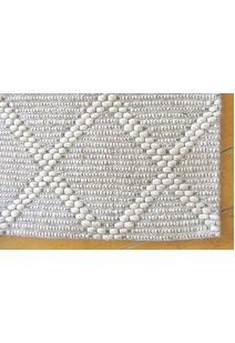 Harper Grey Diamond Wool Rug