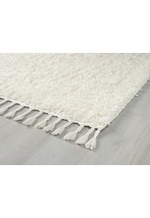 Joey Plain Cream Shaggy Rug