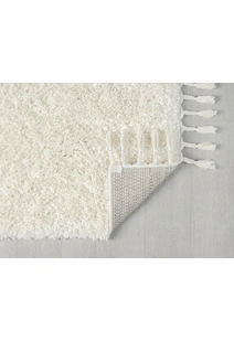 Joey Plain Cream Shaggy Rug