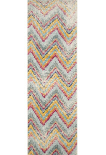 Kara Modern Chevron Striped Rug