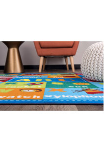 Kids Alphabet Pictures Rug