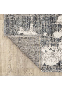 Kupa Modern Grey Shaggy Rug