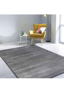 Leo Modern Thick Plain Grey Rug