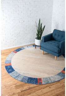 Lisa Contemporary Border Rug