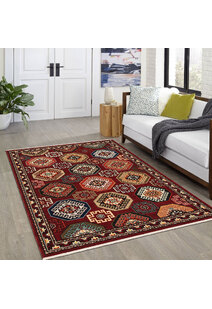Leah Classic Geometric Wool Rug