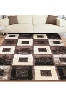 Logan Square Pattern Shaggy Rug