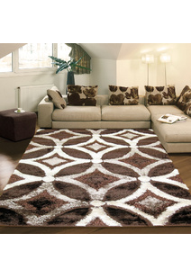 Logan Modern Brown Shaggy Rug