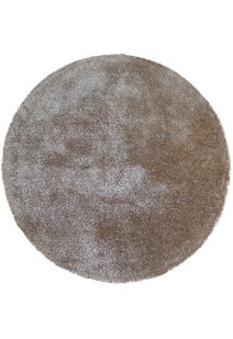 Luxe Plain Brown Shaggy Rug