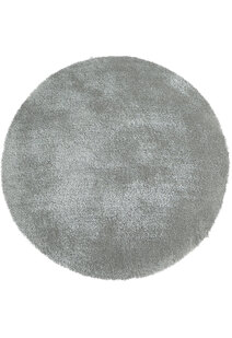 Luxe Plain Silver Shaggy Rug