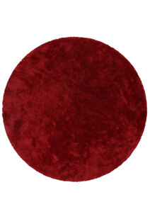 Levis Plain Red Thick Shaggy Rug